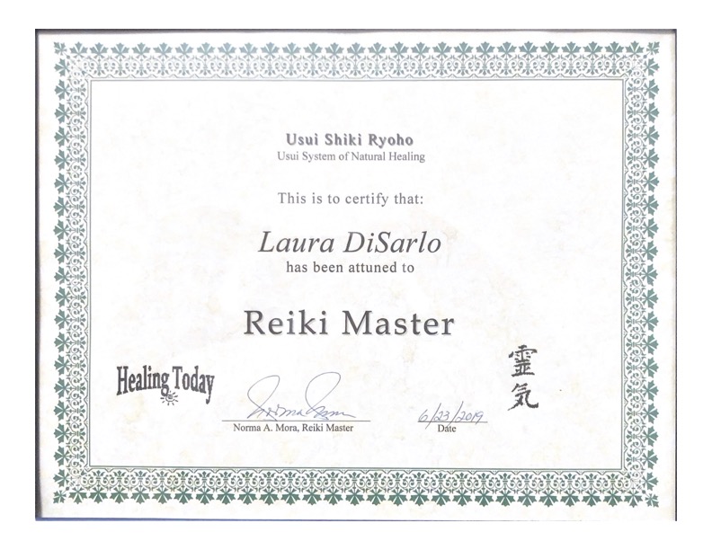 Reiki Master Certificate